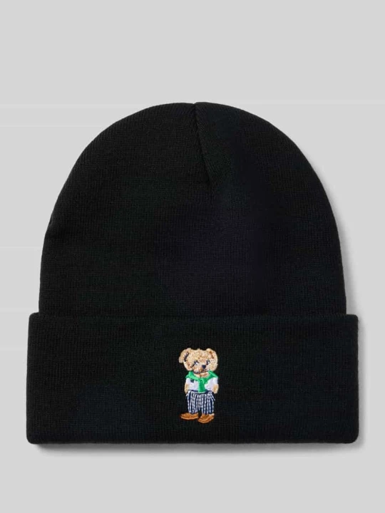 Zdjęcie produktu Czapka w dzianinowym wyglądzie model 'BEAR' Chill Pill Czarny