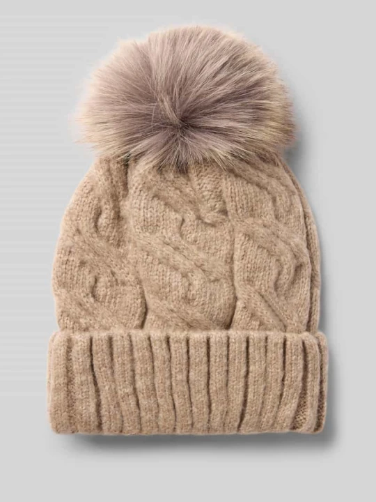 Zdjęcie produktu Czapka w imitacji dzianiny ze ściegiem warkoczowym Kurt Beines