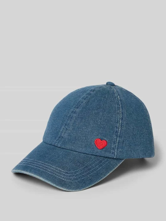 Zdjęcie produktu Czapka w optyce denimu model 'Alovely' Opus Jeansowy niebieski