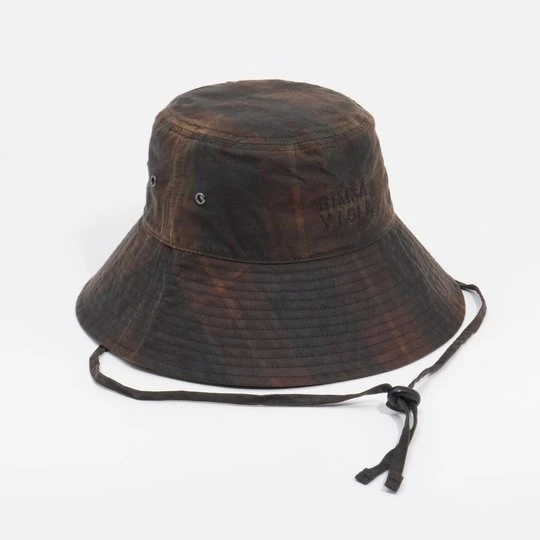 Zdjęcie produktu Czapka woskowana tkanina tartan brązowa BIMBA Y LOLA