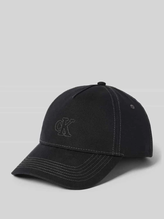 Zdjęcie produktu Czapka z bawełny z logo Calvin Klein Czarny