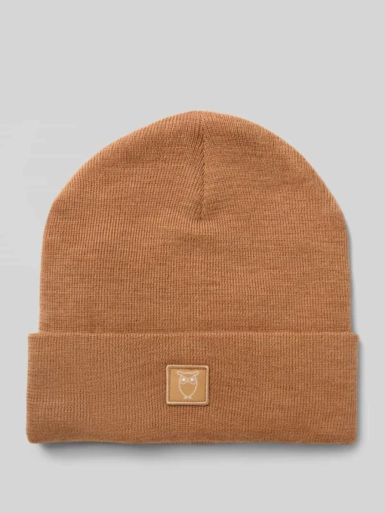 Zdjęcie produktu Czapka z czystej wełny model ‘Merino’ KnowledgeCotton Apparel Musztardowy