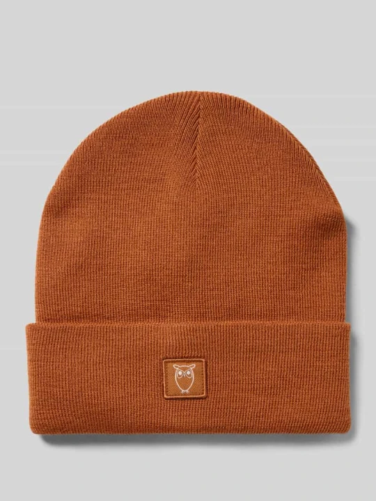 Zdjęcie produktu Czapka z czystej wełny model ‘Merino’ KnowledgeCotton Apparel Terakotowy