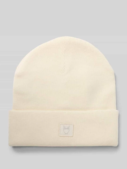 Zdjęcie produktu Czapka z czystej wełny model ‘Merino’ KnowledgeCotton Apparel Złamany biały