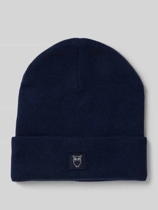 Zdjęcie produktu Czapka z czystej wełny model ‘Merino’ KnowledgeCotton Apparel Granatowy