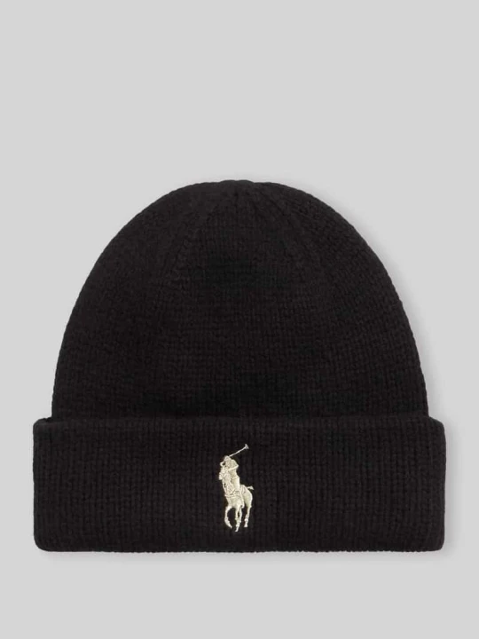 Zdjęcie produktu Czapka z czystej wełny Polo Ralph Lauren Złoty
