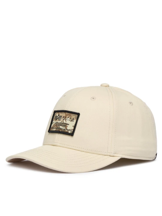 Zdjęcie produktu Czapka z daszkiem Alpha Industries Crew Camo 156903 Écru Kremowy