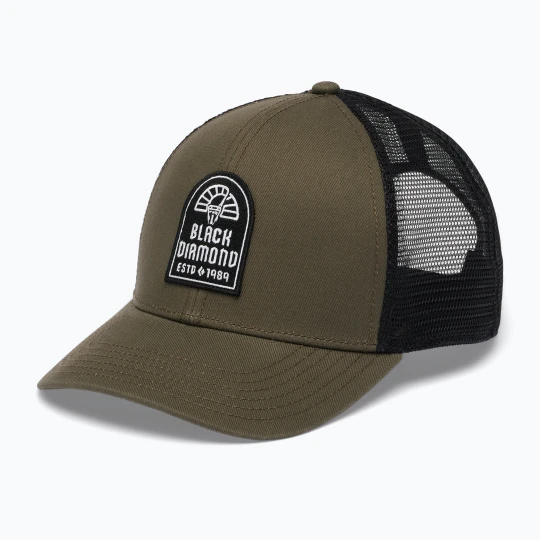 Zdjęcie produktu Czapka z daszkiem Black Diamond Trucker basalt / black / black cam patch Brązowy