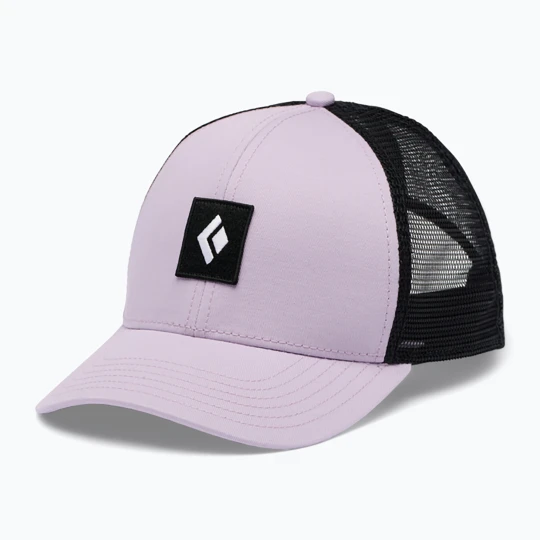 Zdjęcie produktu Czapka z daszkiem Black Diamond Trucker soft lilac / black / black icon patch Biały