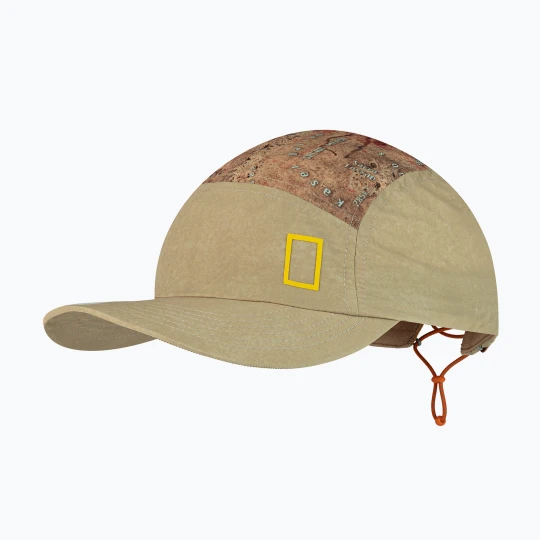 Zdjęcie produktu Czapka z daszkiem BUFF 5 Panel Explore geos grindle Beżowy