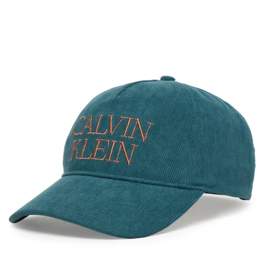 Zdjęcie produktu Czapka z daszkiem Calvin Klein Corduroy Graphic 5 Panel Cap LV04D5064G Granatowy