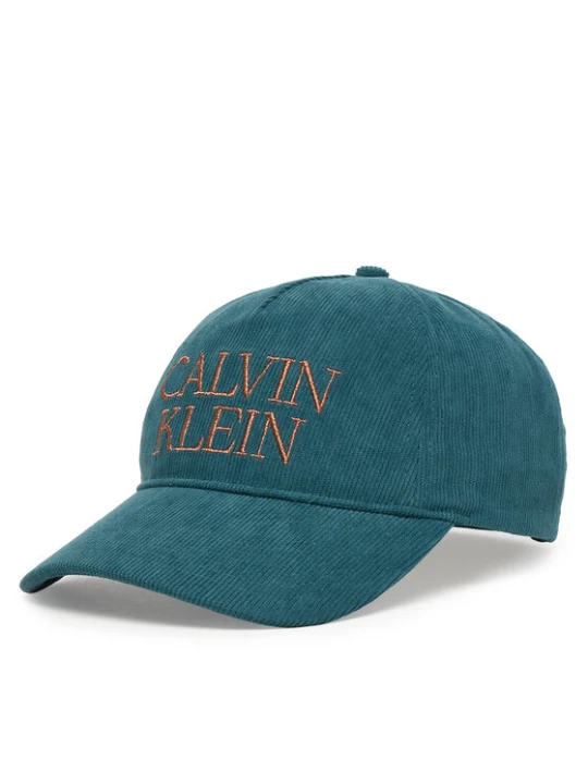 Zdjęcie produktu Czapka z daszkiem Calvin Klein Corduroy Graphic 5 Panel Cap LV04D5064G Granatowy