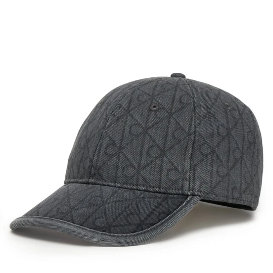 Zdjęcie produktu Czapka z daszkiem Calvin Klein Denim Emblem Burnout LV04D5048G Szary