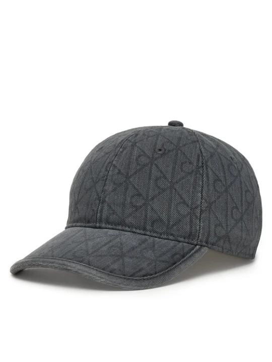 Zdjęcie produktu Czapka z daszkiem Calvin Klein Denim Emblem Burnout LV04F5042G Szary