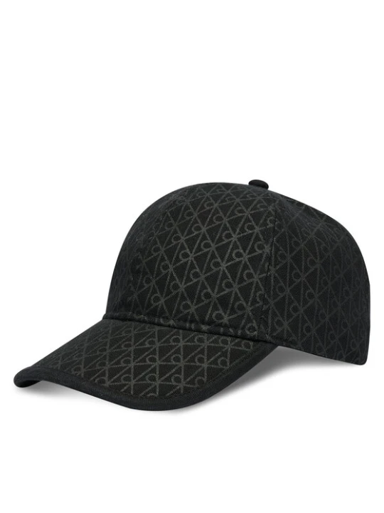 Zdjęcie produktu Czapka z daszkiem Calvin Klein Emblem Print W Leather Patch Cap LV04D5029G Czarny
