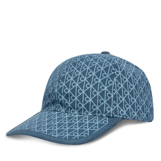 Zdjęcie produktu Czapka z daszkiem Calvin Klein Emblem Print W Leather Patch Cap LV04D5029G Niebieski
