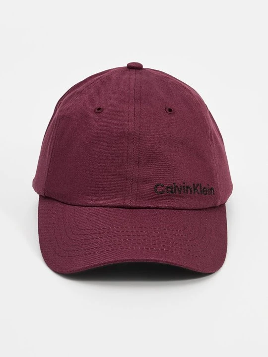 Zdjęcie produktu Czapka z daszkiem Calvin Klein bordowy