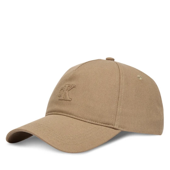 Zdjęcie produktu Czapka z daszkiem Calvin Klein Monogram Deboss Canvas Baseball LV04G5027G Beżowy