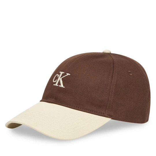 Zdjęcie produktu Czapka z daszkiem Calvin Klein Monogram Emb Colorblock Baseball LV04G5000G Brązowy