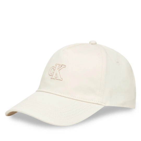 Zdjęcie produktu Czapka z daszkiem Calvin Klein Monogram Shine Embroidery Cap LV04F5044G Biały
