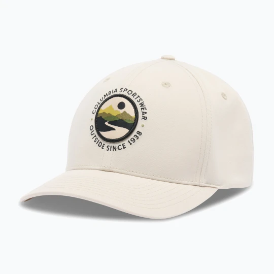 Zdjęcie produktu Czapka z daszkiem Columbia Lost Lager 3D Stretch Snapback dark stone / landscape circle Beżowy