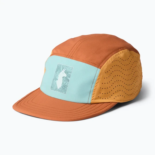 Zdjęcie produktu Czapka z daszkiem Cotopaxi Tech Plus 5 Panel tide pool and whiskey Pomarańczowy