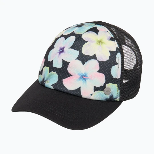 Zdjęcie produktu Czapka z daszkiem damska ROXY Beautiful Morning anthracite im fleur real Czarny