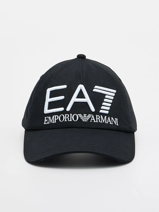 Zdjęcie produktu Czapka z daszkiem EA7 Emporio Armani metaliczna czerń