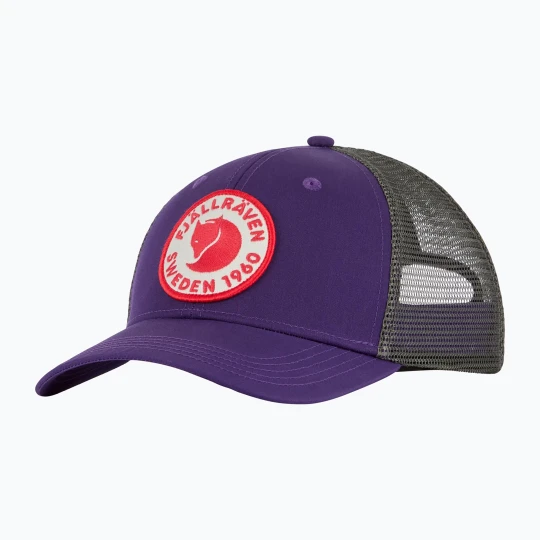 Zdjęcie produktu Czapka z daszkiem Fjällräven 1960 Logo Langtradarkeps dark violet