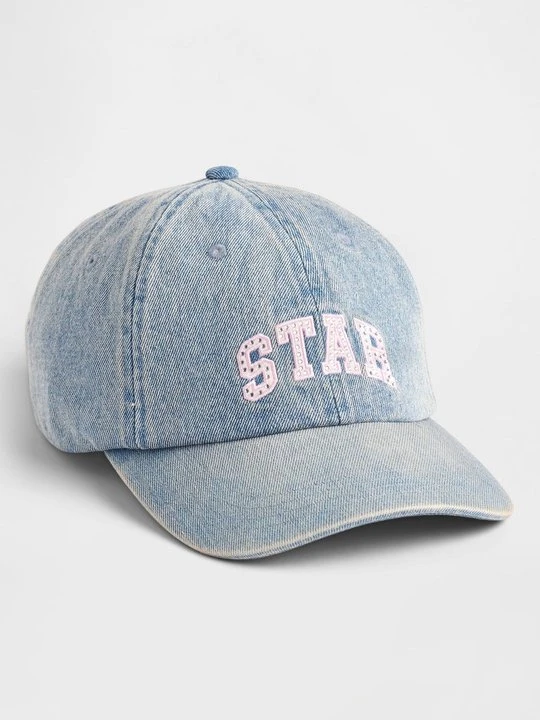 Zdjęcie produktu Czapka z daszkiem GAP niebieski denim