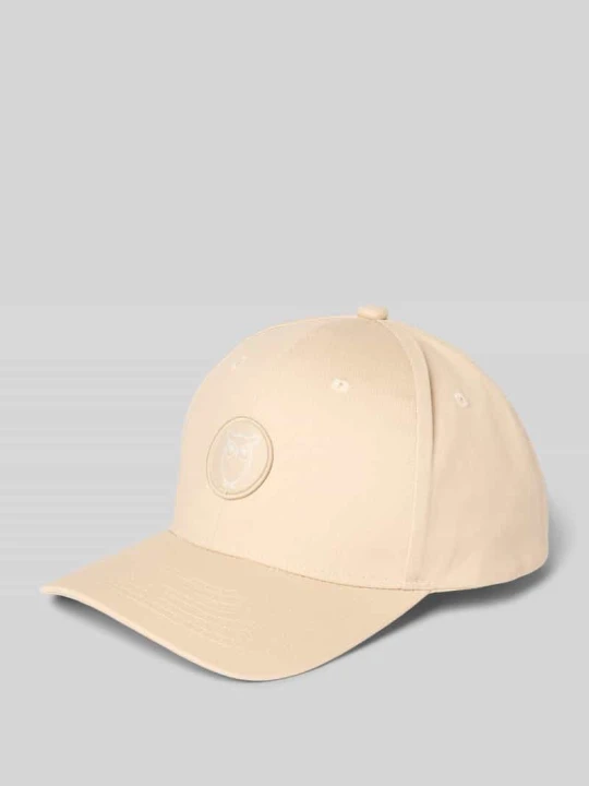 Zdjęcie produktu Czapka z daszkiem i detalem z logo KnowledgeCotton Apparel Beżowy