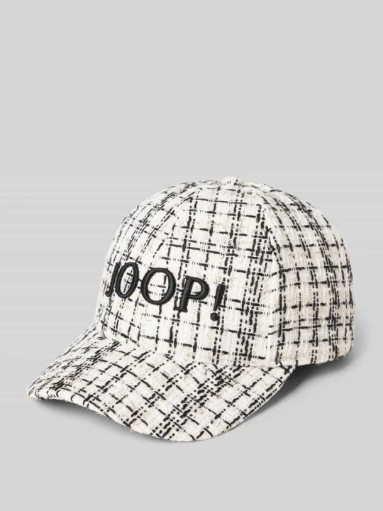 Zdjęcie produktu Czapka z daszkiem z Detal z logo Model 'Aitana' JOOP! Écru