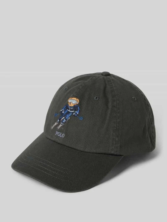 Zdjęcie produktu Czapka z daszkiem i detalem z logo Polo Ralph Lauren Antracytowy