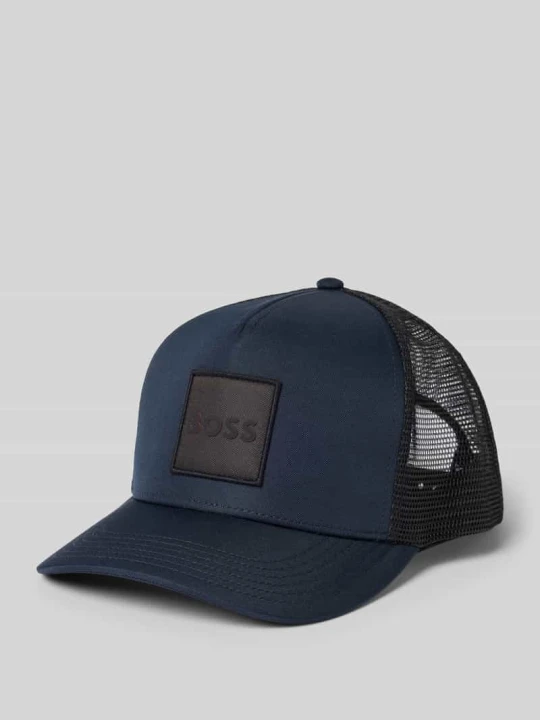 Zdjęcie produktu Czapka z daszkiem z Naszywka z logo Model „ELLIOT-PL” Boss Granatowy