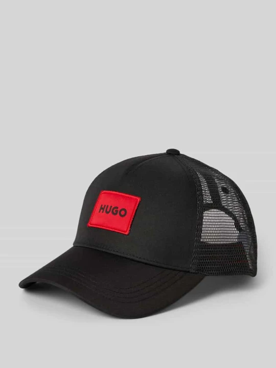 Zdjęcie produktu Czapka z daszkiem i naszywką z logo model ‘Kody’ Hugo Czarny