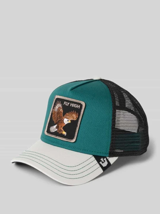 Zdjęcie produktu Czapka z daszkiem i naszywką z motywem model ‘Eagle Fan’ GOORIN BROS. Ciemnozielony