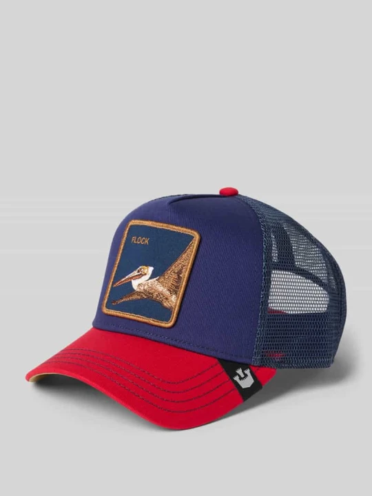 Zdjęcie produktu Czapka z daszkiem i naszywką z motywem model ‘The Flocking Bird’ GOORIN BROS. Jasnoczerwony