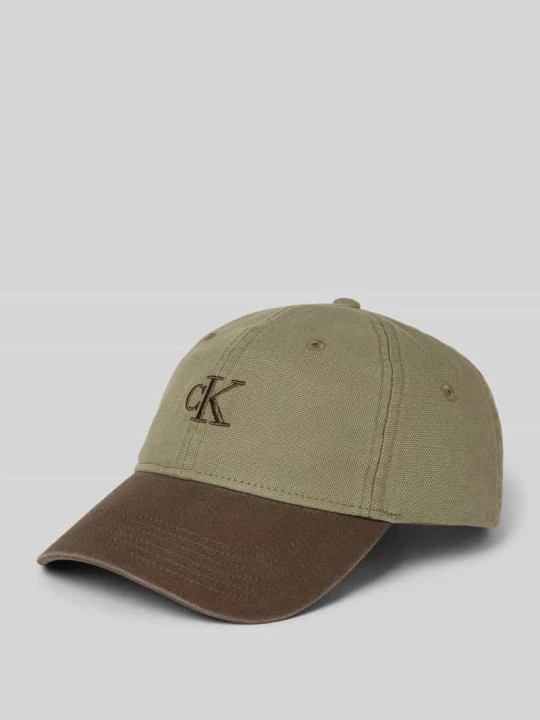 Zdjęcie produktu Czapka z daszkiem z wyhaftowanym logo Calvin Klein Oliwkowy