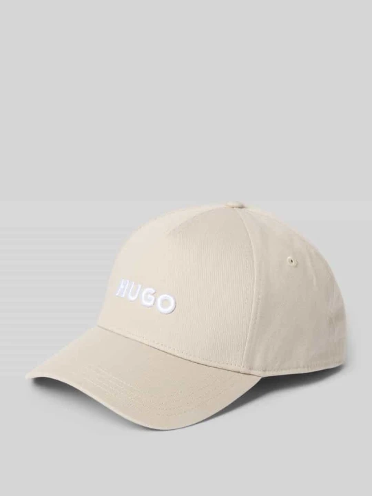 Zdjęcie produktu Czapka z daszkiem i wyhaftowanym logo model ‘Jude’ Hugo Beżowy