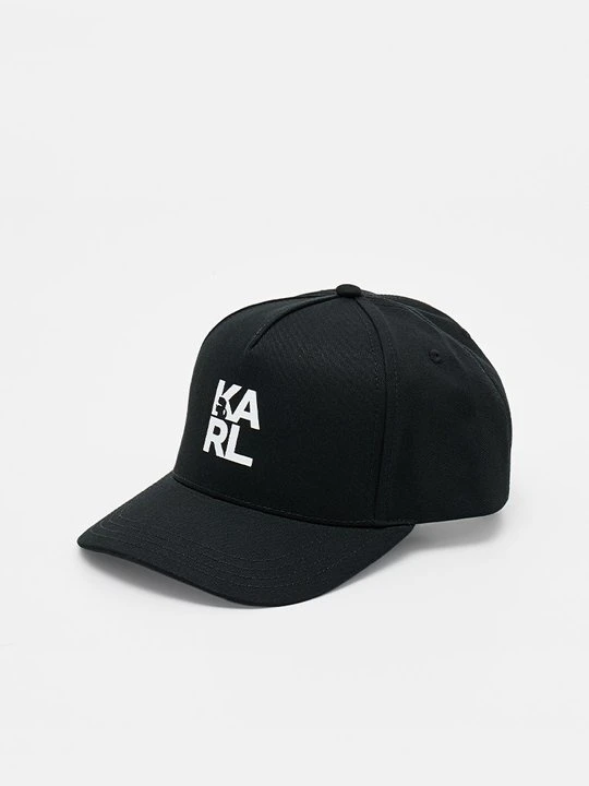 Zdjęcie produktu Czapka z daszkiem KARL LAGERFELD antracytowy melanż