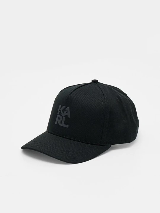 Zdjęcie produktu Czapka z daszkiem KARL LAGERFELD czarny melanż