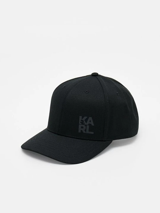 Zdjęcie produktu Czapka z daszkiem KARL LAGERFELD czarny melanż