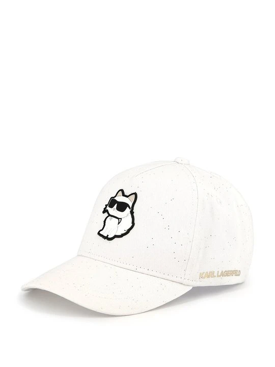 Zdjęcie produktu Czapka z daszkiem KARL LAGERFELD mleczny