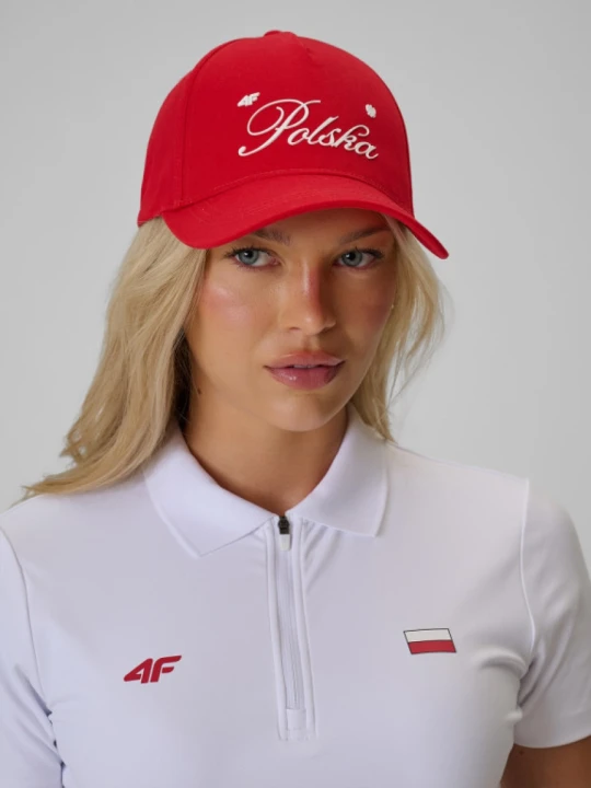 Zdjęcie produktu Czapka z daszkiem kibica 4F 4FRSS26ACABF0711 - czerwone