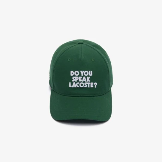 Zdjęcie produktu Czapka z daszkiem Lacoste 3D z haftowanej piki bawełnianej