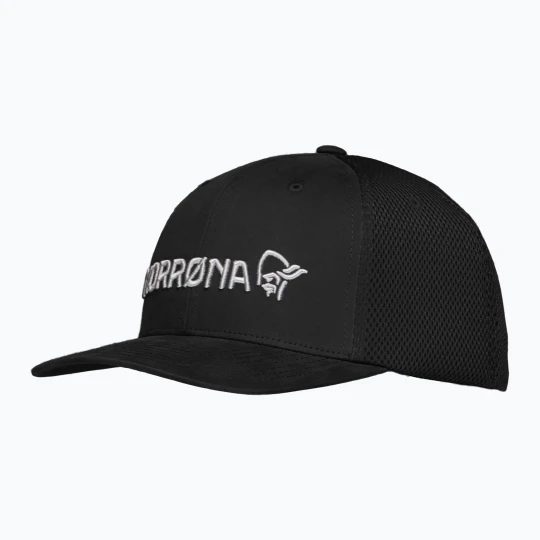 Zdjęcie produktu Czapka z daszkiem NORRONA Flexfit 3D caviar black Norrøna