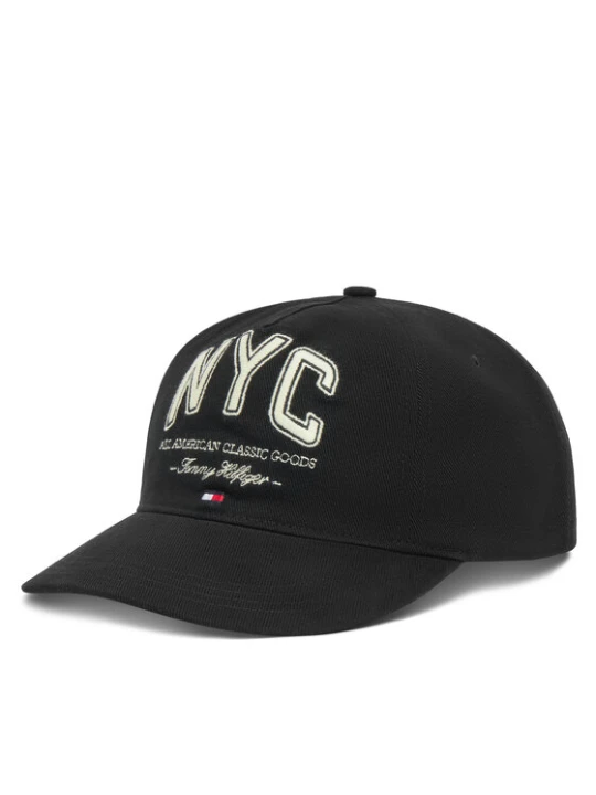 Zdjęcie produktu Czapka z daszkiem Tommy Hilfiger Flag Seasonal 5 Panel AM0AM13562 Czarny