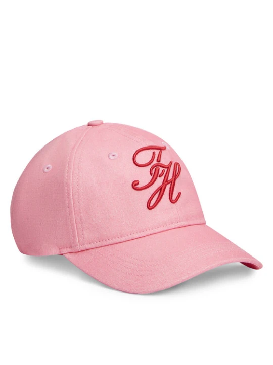 Zdjęcie produktu Czapka z daszkiem Tommy Hilfiger Logo Embroidery Baseball Cap AW0AW18338 Różowy