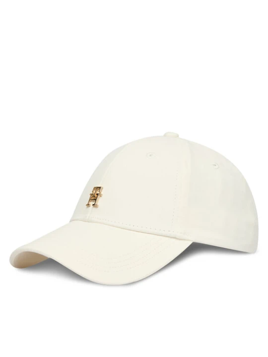 Zdjęcie produktu Czapka z daszkiem Tommy Hilfiger Th Elevated Chic Cap AW0AW17631 Biały