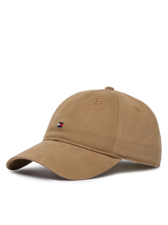 Zdjęcie produktu Czapka z daszkiem Tommy Hilfiger Th Flag '85 Soft 6 Panel Cap AM0AM12531 Brązowy jasny